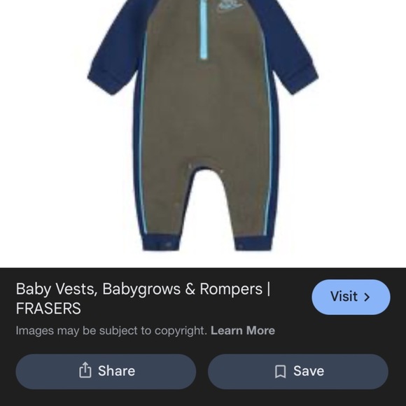 Nike Other - Nike One Piece in Blue and Gray 6m